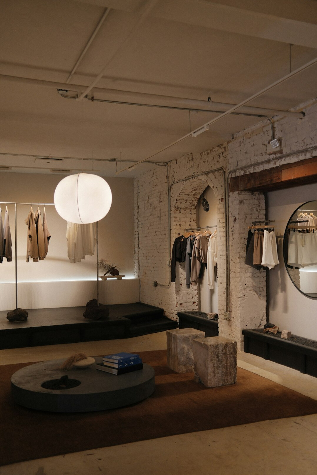 nighttime department store interior