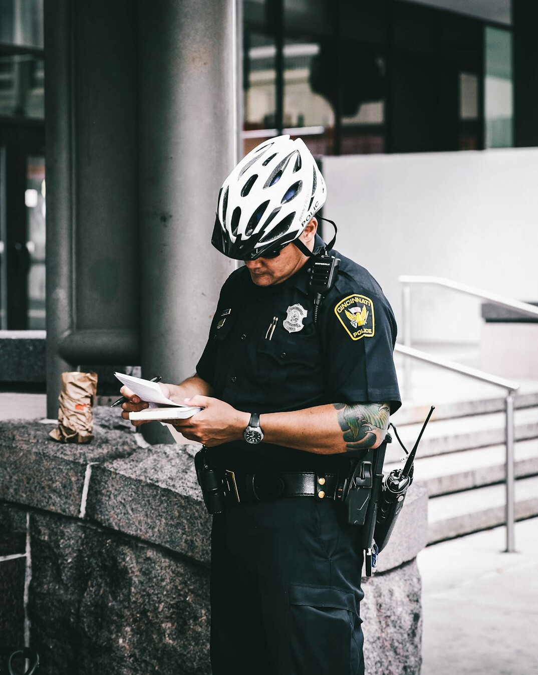 store detective monitoring customers